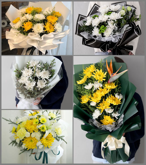 青海海北州刚察县哈尔盖镇察拉村白事花束代送